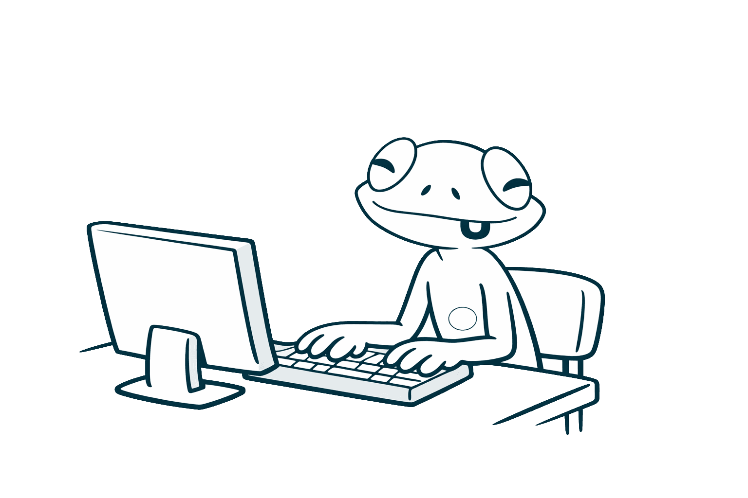 Ilustración: trabajo en PC